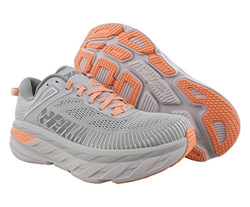 Hoka One One Bondi 7 Womens Shoes Size 9, Color: Harbor Mist/Sharkskin #TOP1