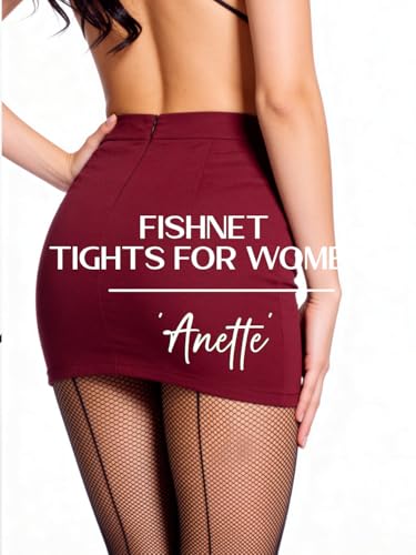 Image of Mila Marutti Fishnet Tights for Women | Black Fish Net Stockings | High Waist Fishnet Pantyhose Multiple Colors
