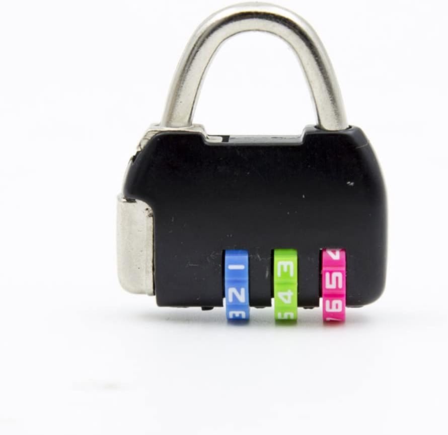 Mini 3 Digit Combination Travel Luggage Suitcase Backpack Handbag Code Lock Padlock (Color : E) (C)