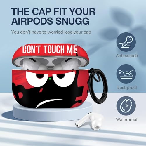 Image of Compatible with Airpods Pro 2nd Generation Case with Lanyard Carrot Head Pattern Design Airpods Pro 2nd Generation Soft Case Portable & Shockproof for Women Men (C-Red)
