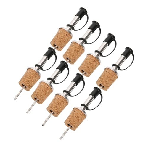 SOLUSTRE 8pcs Red Wine Stopper Dispenser Liquor Bottle Pour Spout Wine Accessory Pourer