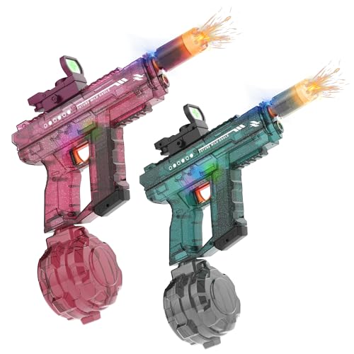 Electric Water Guns for Adults & Kids,Automatic Water Gun with 26-32 FT Long Range,800ml Large Water Tank,Splash-Resistant Design,Summer Outdoor Pool Beach Toy for Backyard Games(2 Pack)