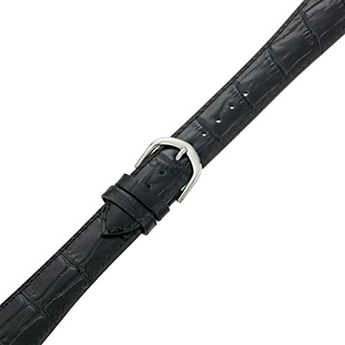 Apple Watch Band, Black Replacement Genuine Leather Strap for iWatch 20mm with Adaper