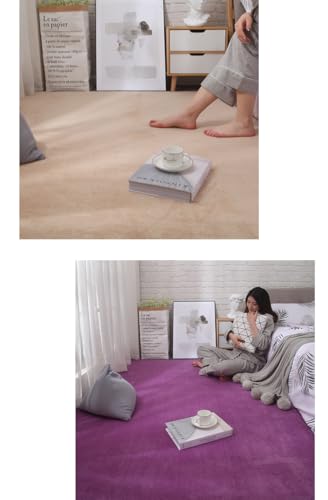 Tapis en peluche antidérapant et isolant pour sol de chambre - 5