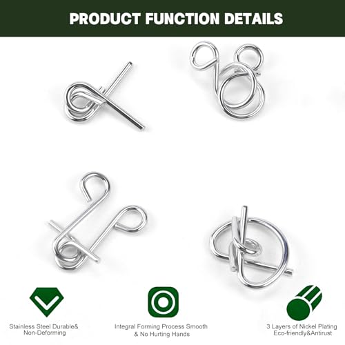 Metall Knobelspiele Set 24 Stück Geduldspiele IQ Spiele Geduldspiel Puzzle Brainteaser Metall Puzzle Spiele Spielzeug Geschenk, Entwirrung Puzzles für Erwachsene und Kinder