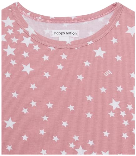 Image of Happy Nation Girls Fitted Ribbed Crop T Shirt