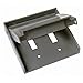 Hubbell-Bell 5041-0 2-Gang Weatherproof Vertical Two-Toggle Device Cover, Gray