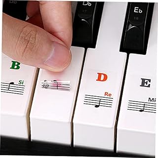TOYANDONA 2 Feuilles autocollants de piano clavier musical claviers électroniques piano enfant clavier piano debutant clavier electronique claviers stickers décalcomanies de clavier de piano - Les Beatles, Paul McCartney, John Lennon, RIngo Starr, George Harrison TOYANDONA 2 Feuilles autocollants de piano clavier musical claviers électroniques piano enfant clavier piano debutant clavier electronique claviers stickers décalcomanies de clavier de piano – Image 7