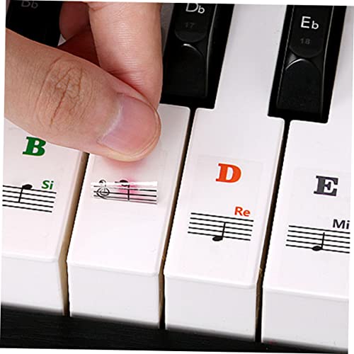 TOYANDONA 2 Feuilles autocollants de piano clavier musical claviers électroniques piano enfant clavier piano debutant clavier electronique claviers stickers décalcomanies de clavier de piano - Les Beatles, Paul McCartney, John Lennon, RIngo Starr, George Harrison TOYANDONA 2 Feuilles autocollants de piano clavier musical claviers électroniques piano enfant clavier piano debutant clavier electronique claviers stickers décalcomanies de clavier de piano – Image 8