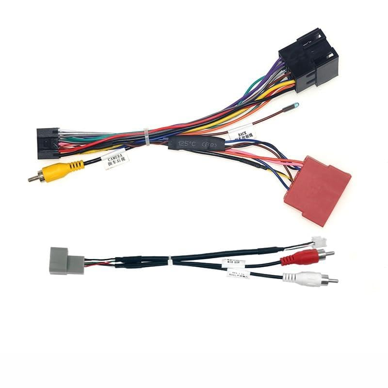 5Set Car 16pin for Audio Wiring Harness with USB Cable for Lada Vesta Aftermarket Stereo Installation Wire Adapter