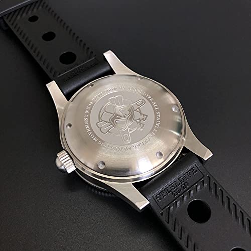 Steeldive Diver Watches For Mens, Men Automatic Watch Diving 30Bar Mechanical Wristwatch 62Mas Bgw-9 Luminous Sapphire Mirror Unidirectional Roation Chronograph Ceramic Bezel Nh35 (Diver Watches 2) #TOP7