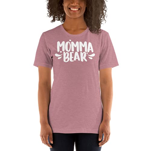 CRADLE PLUS PREGNANCY BABY & TODDLERS Momma Bear T-Shirt (Wine, Extra-Large)