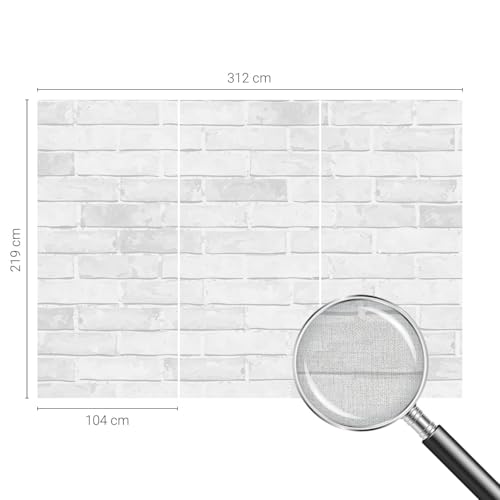 Décor mural adhésif briques lavable et résistant Tulup