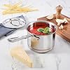 All-Clad Copper Core 5-Ply Stainless Steel Sauce Pan 4 Quart Induction Oven Broiler Safe 600F Pots and Pans, Cookware Silver #1