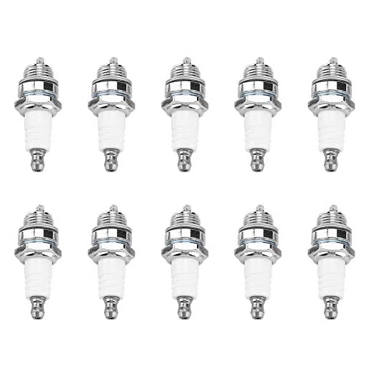 Drgger Bujías de Encendido - 10 PC de bujías para Recortadora, cortadora de Motosierra, Accesorios de reemplazo de cortacésped.