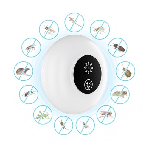 Image of VENZISA (Pack Of 3) Ultrasonic Electric Pest Repeller, Mouse Repellent, Rodent Repellent, Mice Repellent Plug-ins, Mouse Deterrent, Mosquito Repellent Indoors, Pest Defense for Insect,Spider,Ant,Cockroach (3 PCS)