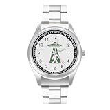 Bigfoot UFO Abduction Believe - Orologio casual da uomo, con cinturino in acciaio inox, in lega, al quarzo, Stile:, regular, Bracciale