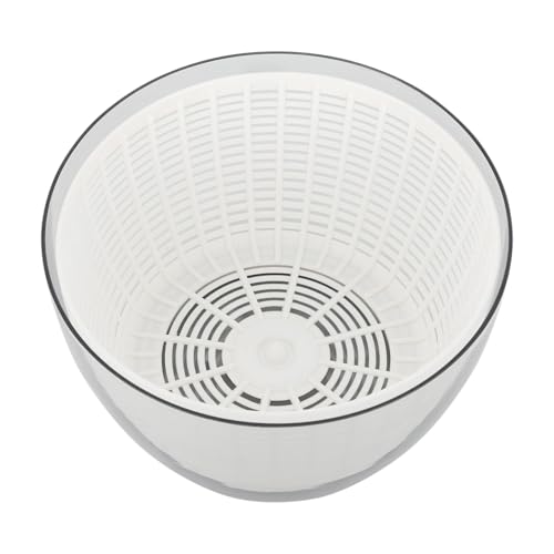 JAYEUW Salatschleuder 4.75L Elektrischer Gemüsetrockner Automatische Salat Schleuder Schnell Dörrautomat für Obst Gemüse Elektrischer Salatschleuder mit Deckel USB Aufladbar Weiß Grau – Bild 8