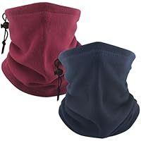 Jocanova 2 Piezas Bufanda de Cuello Unisex Invierno, Braga