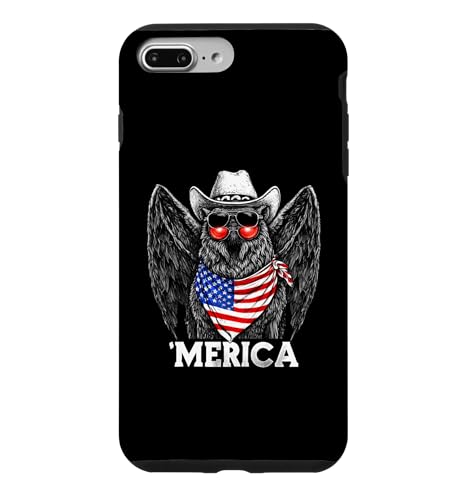 Mothman Cryptozoology Cryptid �A�����J���� �o���_�i �X�}�z�P�[�X iPhone 7 Plus/8 Plus �p