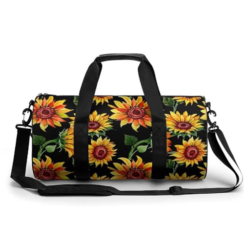 Sac de voyage tournesol aquarelle idéal pour votre prochain week-end camping