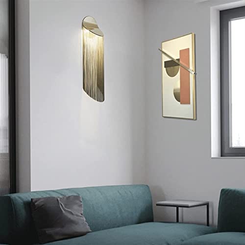 Apliques de pared LED en metal creativo y acabados de lujo para salones 6