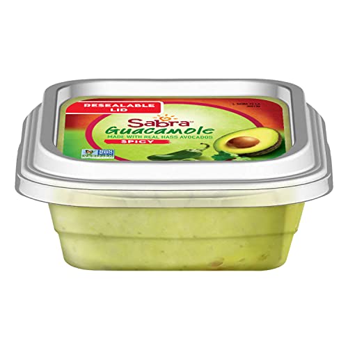 image for Sabra Spicy Guacamole Dip for Snacking and Sharing, 7 Oz Resealable Tu