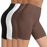 Nahtlose Unterhosen: Von der Seite und von hinten sehen unsere Unterziehhose Damen nahtlos aus und sorgen für einen glatten Look unter Kleidern. Es gibt zwei Nähte an jedem inneren Oberschenkel innerhalb der Shorts. Genießen Sie die Freiheit, im Sommer jedes Outfit mit Selbstvertrauen zu tragen, sie werden Ihre Bescheidenheit in unerwarteten, luftigen Momenten schützen