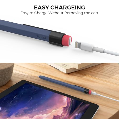 Funda protectora de silicona compatible con Apple Pencil 1ª gen 3