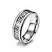 Hoisy Anelli per Ragazza, FEDI NALI in Argento Nodo Celtico d'Argento Misura 30 Moda Accessori Regalo Gioielli per Uomo Donna Amante