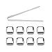 Cooling Stone for Beer, Reusable Stainless Steel Ice Cubes Set Cooling Cubes Chilling Rocks with Tong for Whiskey Vodka Wine Beer and All Drinks (Color : #3)