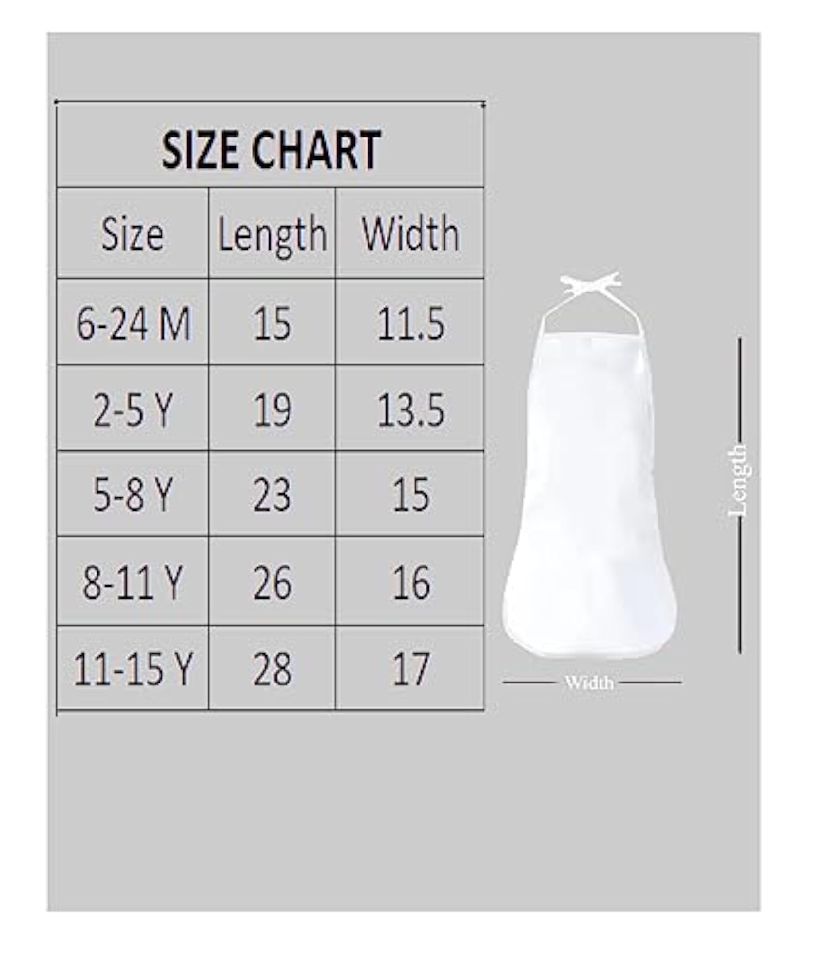 Unisex Chef Apron for Kids, Adjustable for 2-15 Years