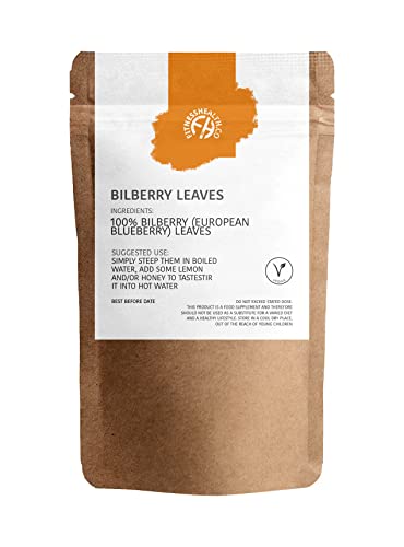 Fitness Health Bilberry Leaves Powder 25G - Phenolic Compounds - Pure Blueberry Powder - Make Smoothies Or Bowls - Premium Quality #TOP24