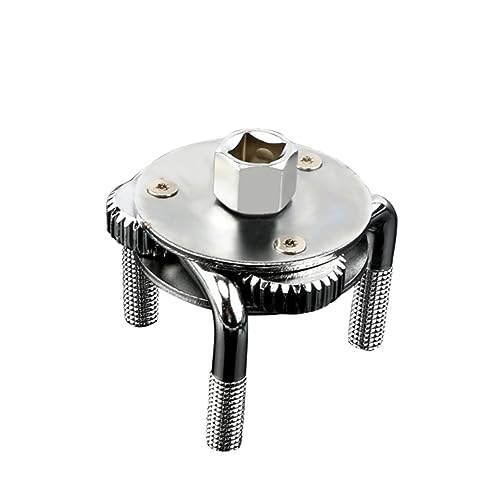 ETHZZLE Oil Filter Wrench 3-jaw Auto-adjustable 2-1/2 to 4-3/4in Steel Oxide Finish Socket