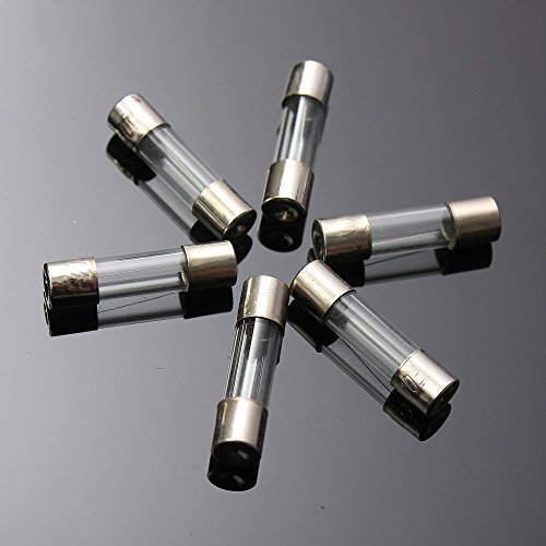 Fusibles de tubo de vidrio 5x20mm 100 piezas 0.2A-15A Acción rápida surtido 10 tamaños miniatura 4