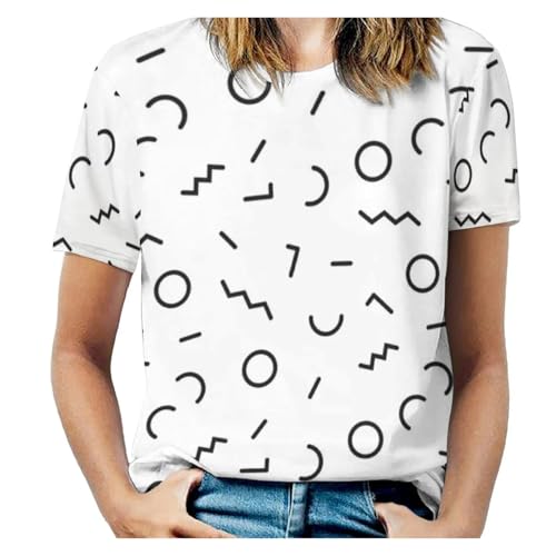 T-shirt graffiti art rétro 70s look d'été décontracté