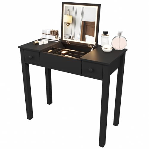 Mesa de tocador maquillaje LED para crear un rincón de belleza en el dormitorio 2