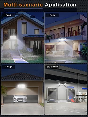 Ankishi 300W LED Flood Lights Outdoor, 30000LM Super Bright LED Security Lights, IP65 Waterproof LED Outside Lights, 6500K Daylight White Outdoor Lights Mains Powered Floodlight for Garden Warehouse
