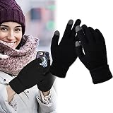 Gestrickte Handschuhe,Warme Touchscreen Handschuhe,Warme Dehnbare Handschuhe,Winterhandschuhe Outdoor,Winterhandschuhe Touchscreen,Damen Warme Thermohandschuhe,Winter Handschuhe Herren Damen