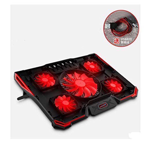 17inch Gaming Laptop Cooler Six Fan Led Screen Two USB Port 2600RPM Laptop
