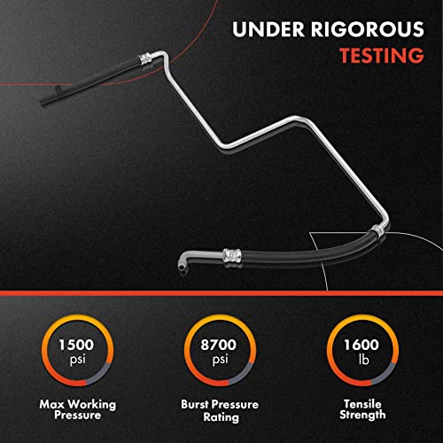 A-Premium Power Steering Return Hose Line Assembly Compatible with Chevrolet Trailblazer GMC Envoy Buick Rainier Isuzu Oldsmobile Saab Gear To Cooler