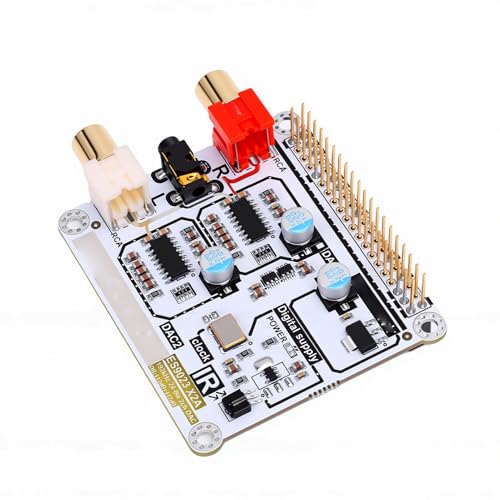 Placa de expansión de hifi para RasPi 4B 3B+ convertidor digital a analógico con decodificación dual 2