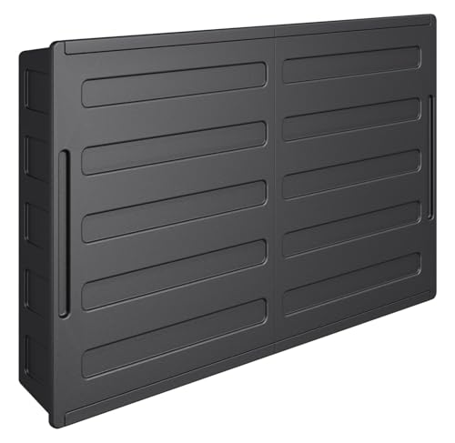 MELLCOM Outdoor Hard TV Cover for 45-55 inch TVs Weatherproof Solid TV Cover with Full Motion Articulating TV Wall Mount for TVs and Flat Panels