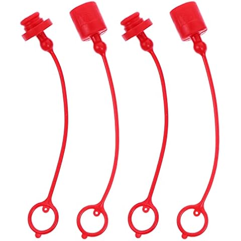 2 Sets Quick Connector Coupler Dust Caps, dust Collection Fittings, Hydraulic Coupling Covers Oil Pipe Type A Hydraulic Quick Coupling with Dust Cap Cover