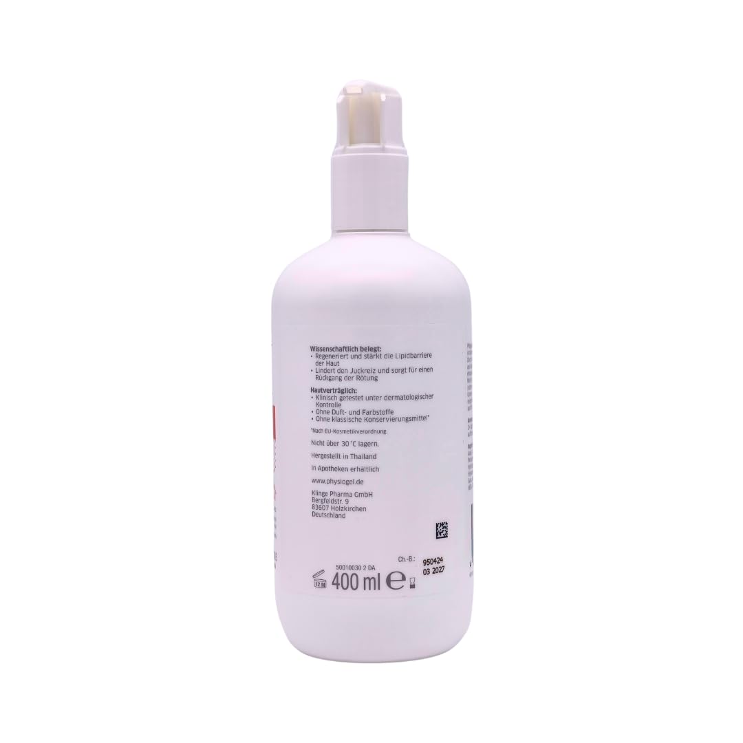 PHYSIOGEL Calming Relief A.I. Body Lotion 2x 400 ml I Pflegelotion für empfindliche, juckende & zu Neurodermitis neigender Haut I für Babys, Kinder & Erwachsene I Spar-Set plus Pharma Perle give-away