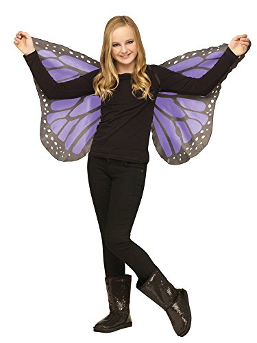 Alas suaves de mariposa naranja Fun World para niña miniatura 1