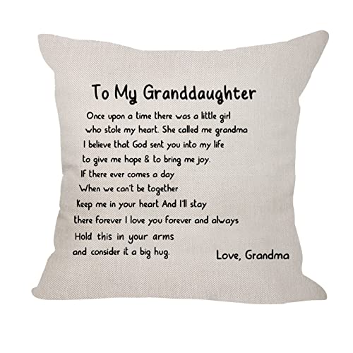 Housse de coussin pour petite-fille, cadeau d'anniversaire, de remise de diplôme, cadeau pour petite-fille Cover
