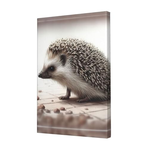 Impression sur Toile Hérisson HD - Poster Mural Premium 30x45cm