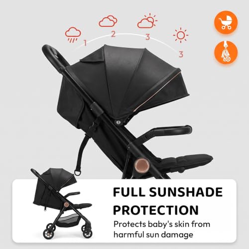 Image of StarAndDaisy Baby Stroller for Boy & Girl 0 to 3 Years | Foldable Baby Stroller | Compact Pram for with Reversible Handle, Multi-Recline Seat, 5-Point Safety Harness & Storage Basket.