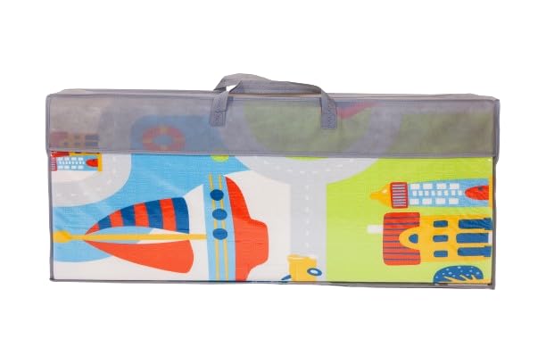 Tappeto Gioco Per Bambini Pieghevole 180x200 Cm - Impermeabile E Antiurto, Design Animali